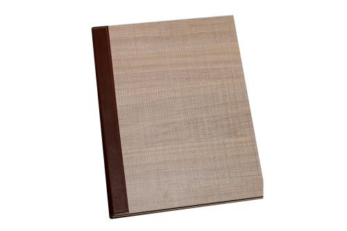 AWEM326 - Menu A4 Laminated Wood - 15x32 - 19x32 inside with checkbook guides