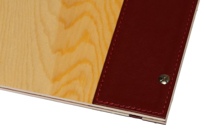 Menu holder AWEM 6562 - 20x21cm 2 external screws special system for engraving logo on leather